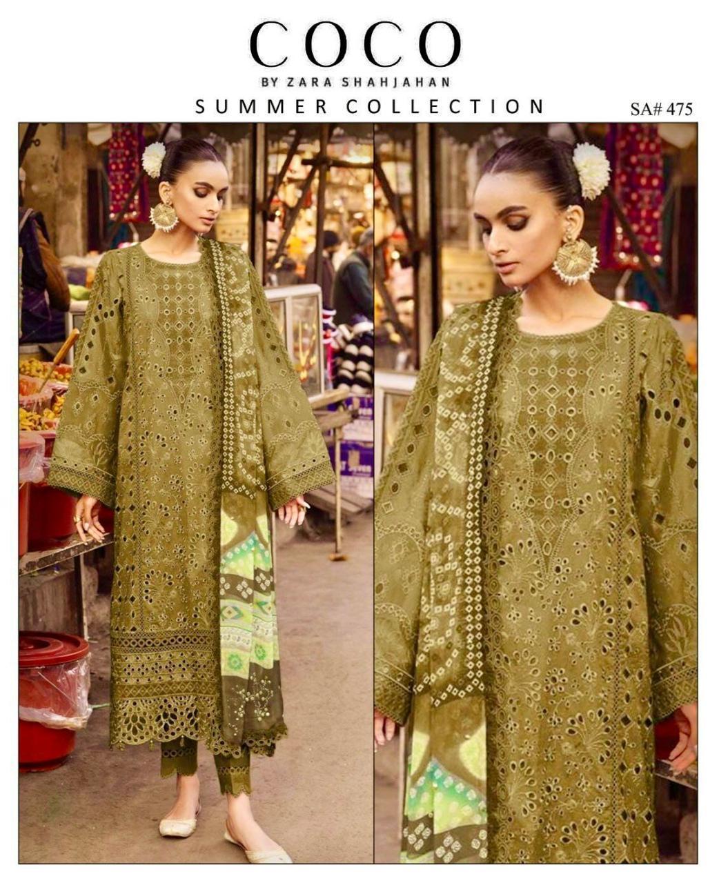 3Pcs Woman's Unstitched Embroidered Suits