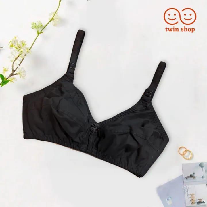 Pack 4 Cotton plain Non Padded Bra