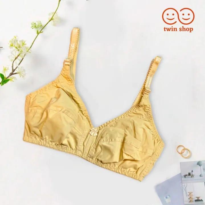 Pack 4 Cotton plain Non Padded Bra