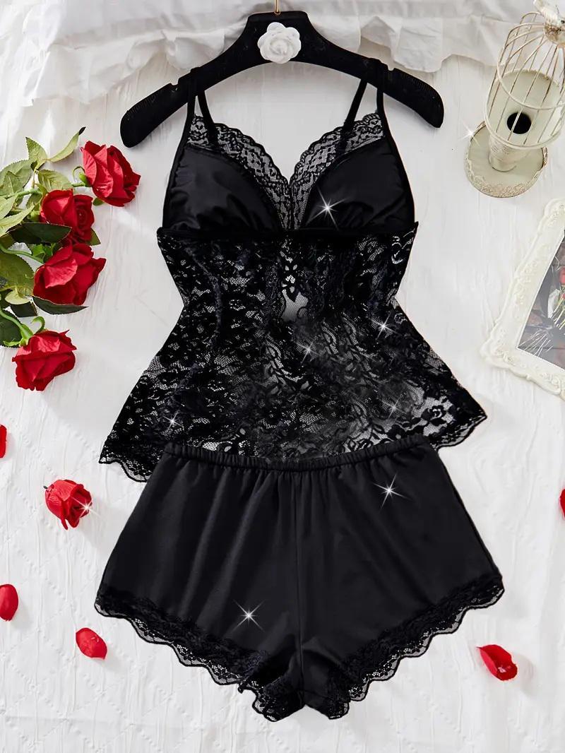 Net Plain Comfortable Lingerie Set