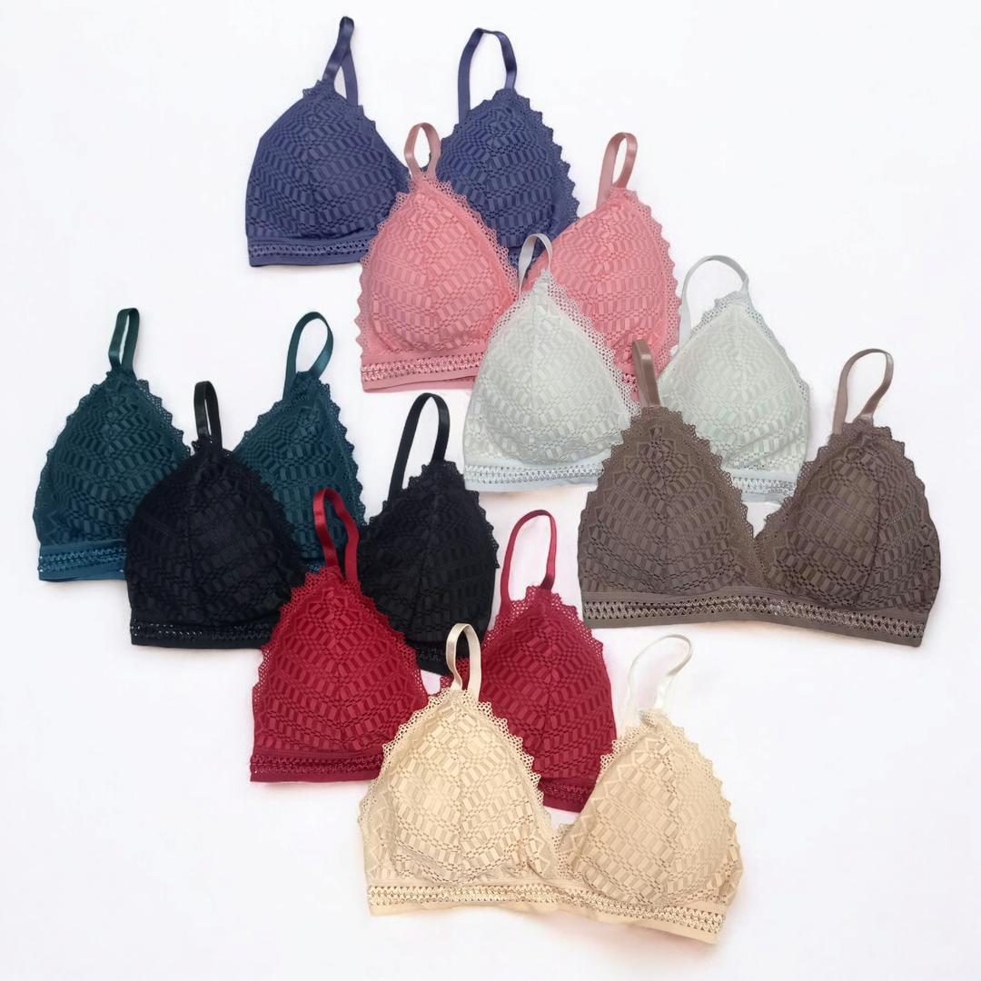 Spandex Lace Work Comfortable Bra