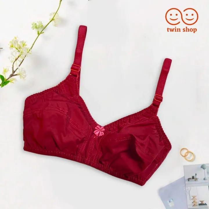 Pack 4 Cotton plain Non Padded Bra